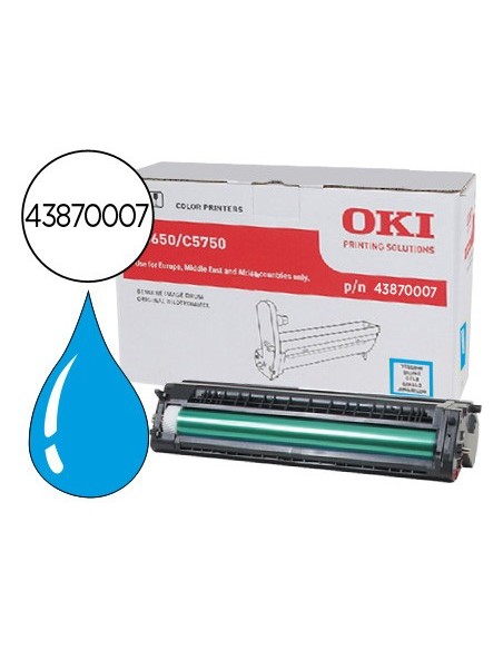 43870007 TAMBOR OKI C5650/C5750 CIAN 20000 PG.