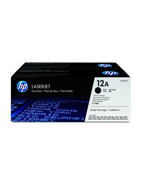 Q2612AD TONER HP Nº 12A NG PK. 2UD 2000 PG.