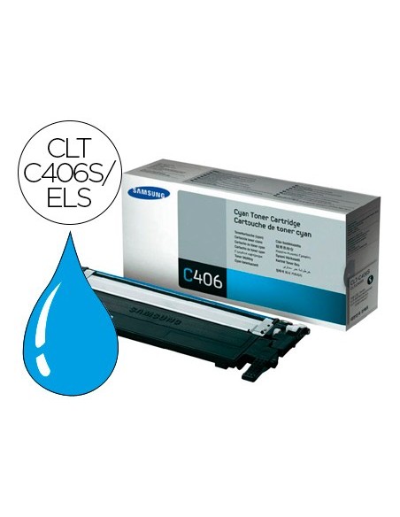 ST984A TONER SAMSUNG CLT-C406S/ELS CIAN 1000 PG.