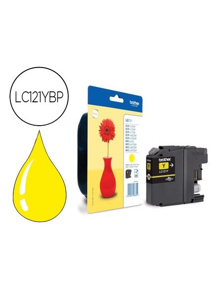 LC-121YBP CARTUCHO BROTHER AM. 300 PG.