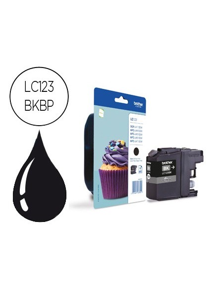 LC-123BKBP CARTUCHO BROTHER NG. 600 PG.