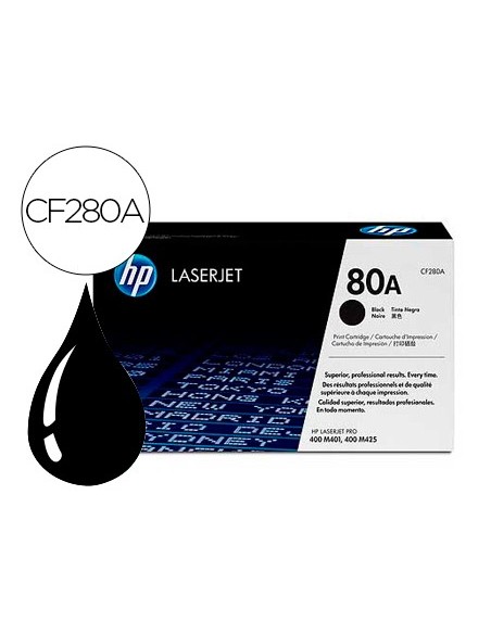 CF280A TONER HP Nº 80A NG. 2700 PG.