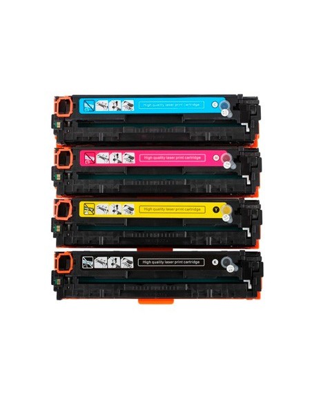 CC530A TONER CLOVER HP CC531A/CC533A/CC532A  MULTIPACK 3500 PG. COMP.