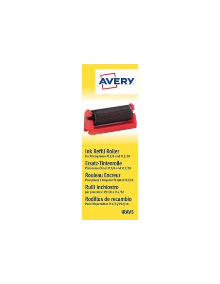 RODILLO ENTINTADOR AVERY ETIQUETADORA PL1/8 PL2/18 NG.CAJA 5 UD.
