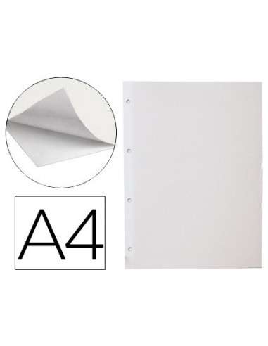 HOJA ALBUM LIDERPAPEL AUTOADHESIVA BLANCA