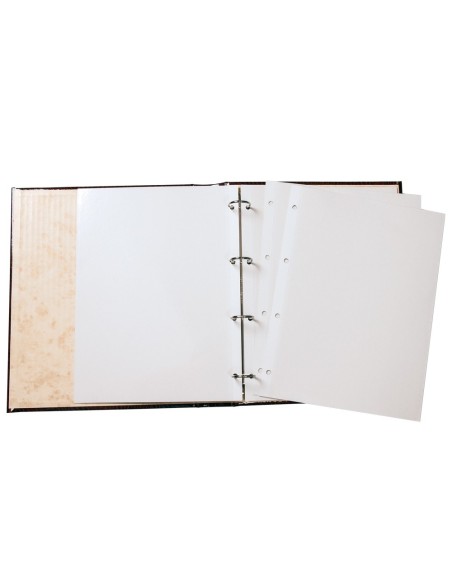 HOJA ALBUM LIDERPAPEL AUTOADHESIVA BLANCA