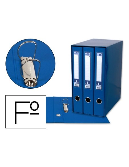 MODULO 3 ARCHIVADORES PAL. LIDERPAPEL FL FORRADO RADO LOMO 60MM AZ.