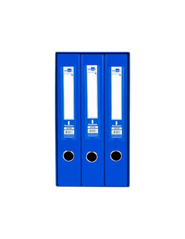 MODULO 3 ARCHIVADORES PAL. LIDERPAPEL FL FORRADO RADO LOMO 60MM AZ.