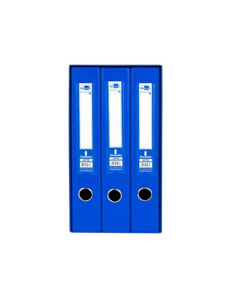 MODULO 3 ARCHIVADORES PAL. LIDERPAPEL FL FORRADO RADO LOMO 60MM AZ.