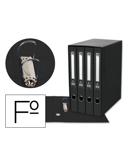 MODULO 4 ARCHIVADORES  PAL. LIDERPAPEL FL FORRADO RADO LOMO 40MM NG.