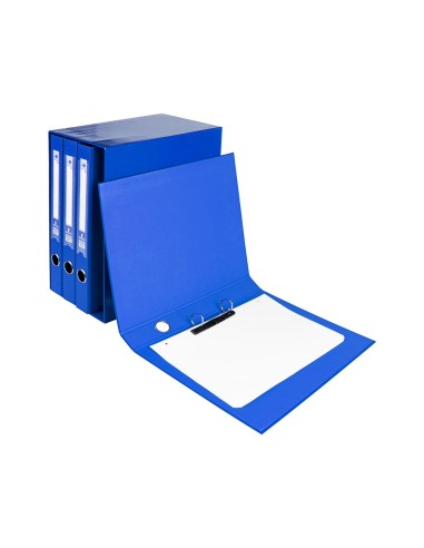 MODULO 4 ARCHIVADORES  PAL. LIDERPAPEL FL FORRADO RADO LOMO 40MM AZ.
