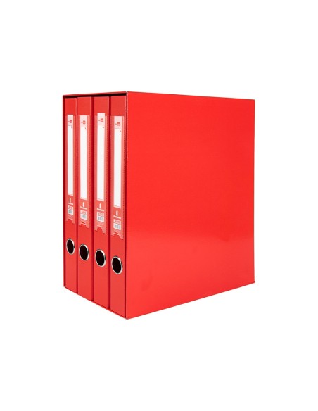 MODULO 4 ARCHIVADORES  PAL. LIDERPAPEL FL FORRADO RADO LOMO 40MM RJ.
