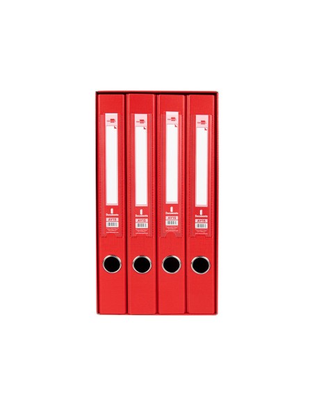 MODULO 4 ARCHIVADORES  PAL. LIDERPAPEL FL FORRADO RADO LOMO 40MM RJ.