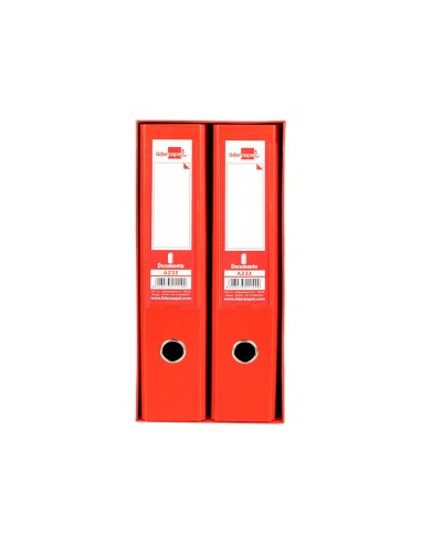 MODULO 2 ARCHIVADORES PAL. LIDERPAPEL FL FORRADO RADO LOMO 75MM RJ.