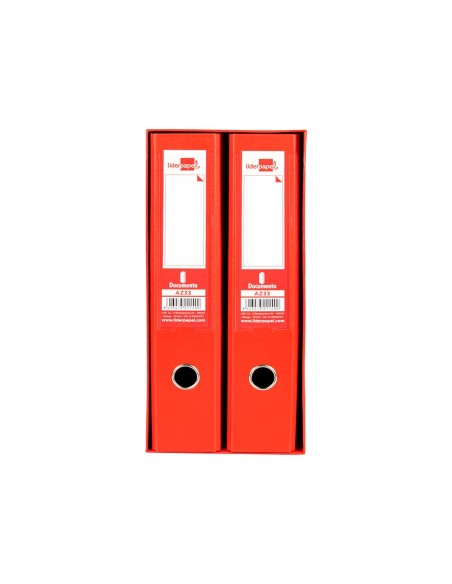 MODULO 2 ARCHIVADORES PAL. LIDERPAPEL FL FORRADO RADO LOMO 75MM RJ.