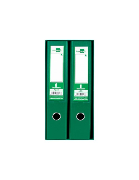 MODULO 2 ARCHIVADORES PAL. LIDERPAPEL FL FORRADO RADO LOMO 75MM VE.
