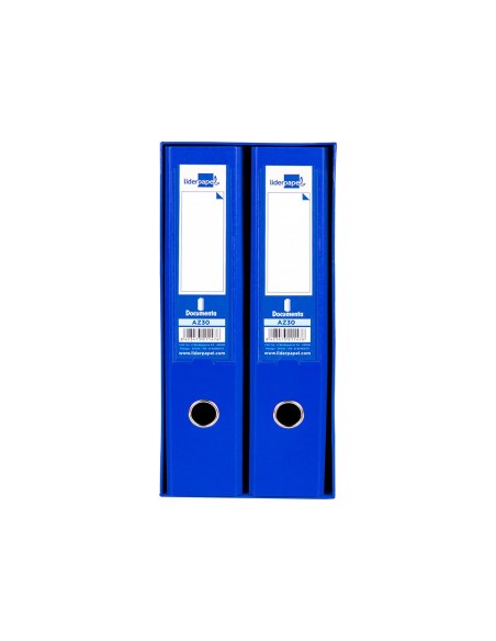 MODULO 2 ARCHIVADORES PAL. LIDERPAPEL FL FORRADO RADO LOMO 75MM AZ.