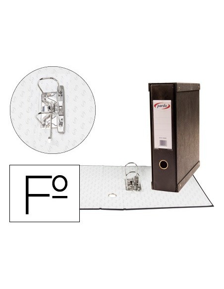 MODULO 1 ARCHIVADOR PALANCA  PARDO FL FORRADO RADO LOMO 70MM NG.