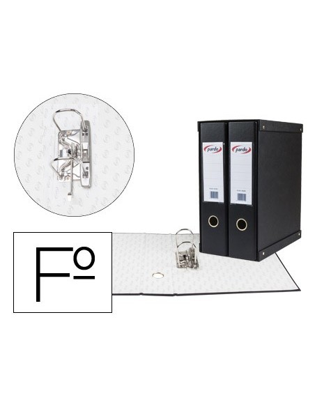 MODULO 2 ARCHIVADORES PALANCA PARDO FL FORRADO RADO LOMO 70MM NG.