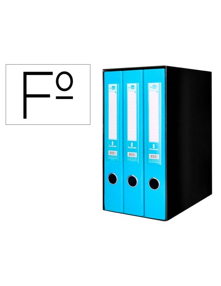 MODULO  3 ARCHIVADORES FL. 2AN.MECANISMO PALANCA 52MM CEL.