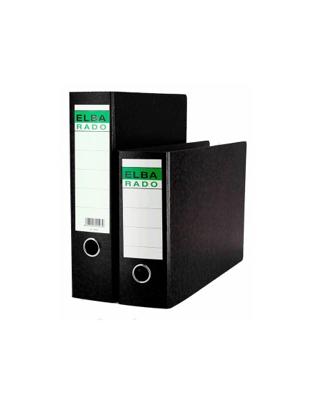ARCHIVADOR PALANCA ELBA A4 CARTON COMPACTO RADO LOMO 80MM NG.