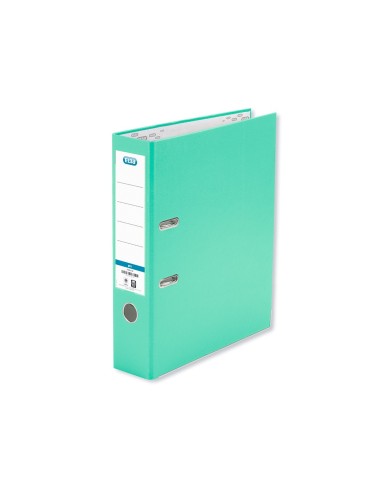 ARCHIVADOR PALANCA ELBA FL CARTON FORRADO PVC RADO LOMO 80MM VE.MENTA