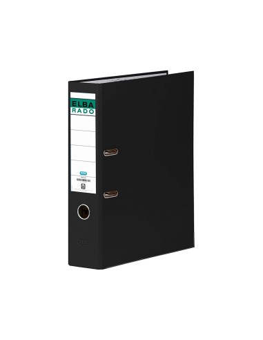 ARCHIVADOR PALANCA ELBA CHIC CARTON FORRADO PVC RADO A4 L.80MM NG.