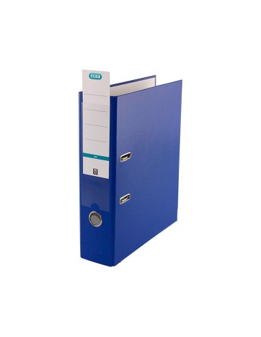 ARCHIVADOR PALANCA ELBA TOP CARTON COMPACTO PP. RADO A4 L.80MM AZ.