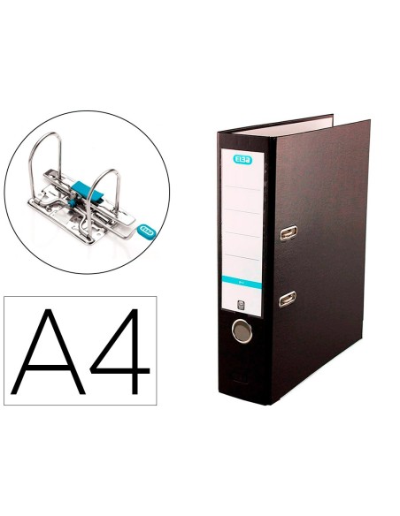 ARCHIVADOR PALANCA ELBA TOP CARTON COMPACTO PP. RADO A4 L.80MM NG.