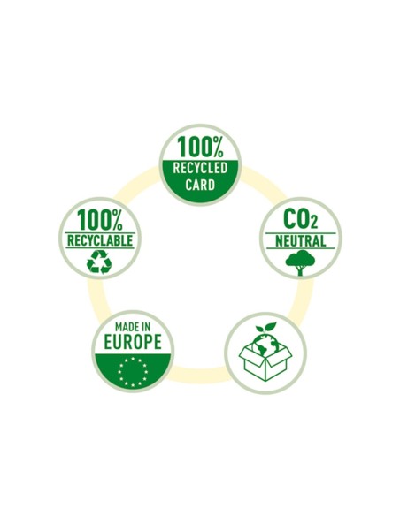 ARCHIVADOR PALANCA ESSELTE CO2 NEUTRAL Nº1 CARTON F A4 75MM AM VIV