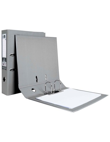 ARCH.PAL.LIDERPAPEL C.FORRADO FL.GRIS C/RADO