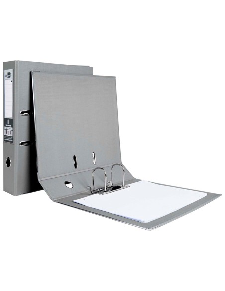 ARCH.PAL.LIDERPAPEL C.FORRADO FL.GRIS C/RADO