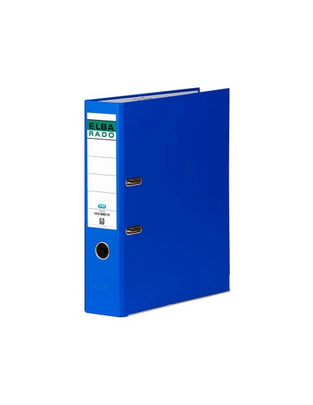 ARCH.PAL.ELBA C.FORRADO DIN A4 AZUL LOMO 80 MM RADO CHIC
