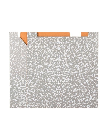 CAJA ARCH.PAL.CARTON DIN A4 JASPEADO GRIS