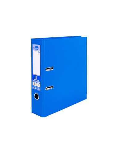 ARCH.PAL.LIDERPAPEL C.FORRADO DIN A4 AZUL C/RADO LOMO 75 MM