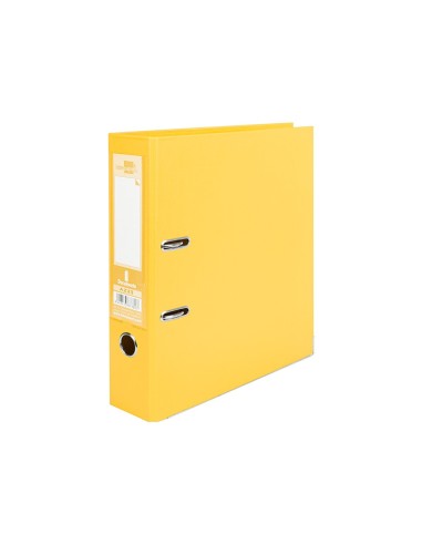 ARCH.PAL.LIDERPAPEL C.FORRADO DIN A4 AM.C/RADO LOMO 75 MM