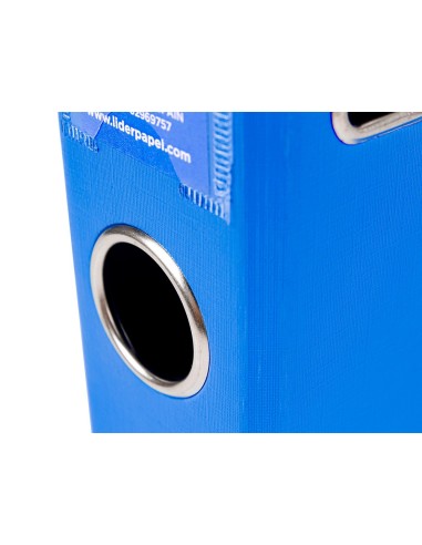 ARCH ESTRECHO.PAL.LIDERPAPEL C.FORRADO DIN A4 AZUL C/RADO LOMO 52 MM