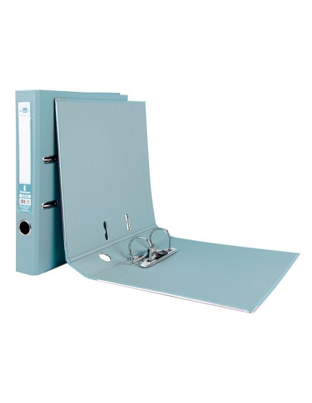 ARCH ESTRECHO.PAL.LIDERPAPEL C.FORRADO DIN A4 GRIS C/RADO LOMO 52 MM