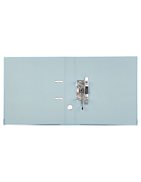 ARCH ESTRECHO.PAL.LIDERPAPEL C.FORRADO DIN A4 GRIS C/RADO LOMO 52 MM