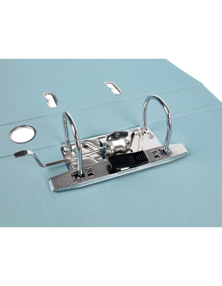 ARCH ESTRECHO.PAL.LIDERPAPEL C.FORRADO DIN A4 GRIS C/RADO LOMO 52 MM