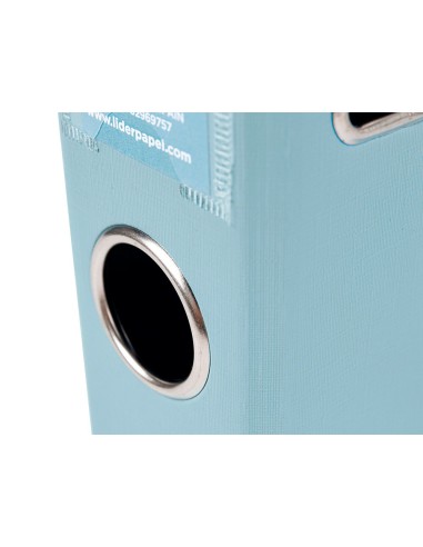 ARCH ESTRECHO.PAL.LIDERPAPEL C.FORRADO DIN A4 GRIS C/RADO LOMO 52 MM