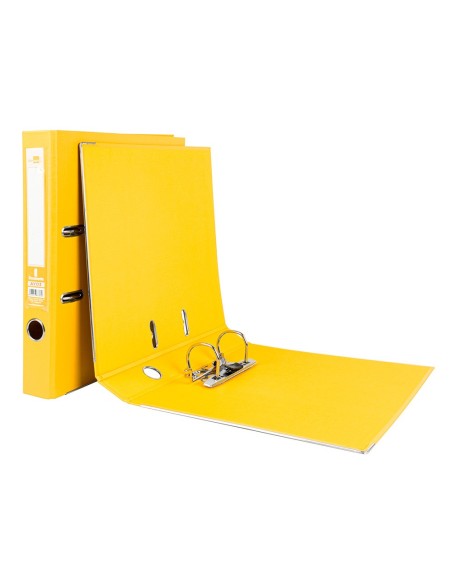 ARCH ESTRECHO.PAL.LIDERPAPEL C.FORRADO DIN A4 AM.C/RADO LOMO 52 MM