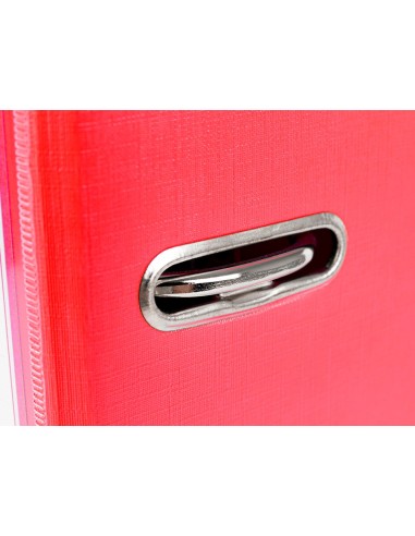 ARCH.ESTRECHO PAL.LIDERPAPEL C.FORRADO DIN A4 ROJO C/RADO LOMO 52 MM