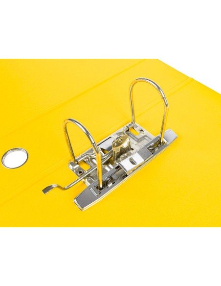 ARCH.PAL.LIDERPAPEL C.FORRADO DIN A4 AM.C/CAJA LOMO 80 MM FILIN