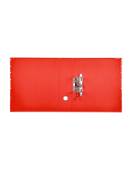 ARCH.PAL.LIDERPAPEL C.FORRADO DIN A4 ROJO C/CAJA LOMO 80 MM FILING SY