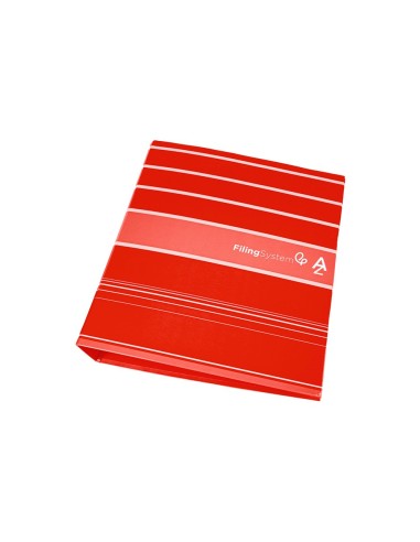 ARCH.PAL.LIDERPAPEL C.FORRADO DIN A4 ROJO C/CAJA LOMO 80 MM FILING SY