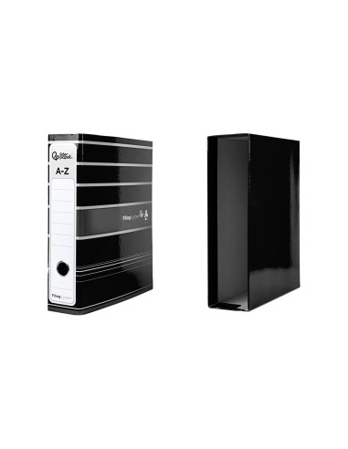 ARCH.PAL.LIDERPAPEL C.FORRADO DIN A4 NG.C/CAJA LOMO 80 MM FILING S