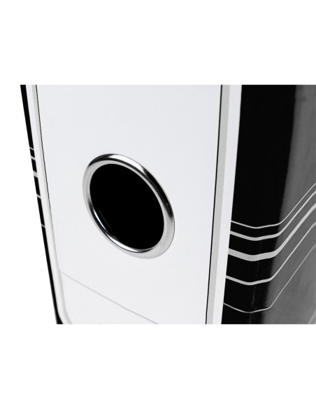 ARCH.PAL.LIDERPAPEL C.FORRADO DIN A4 NG.C/CAJA LOMO 80 MM FILING S