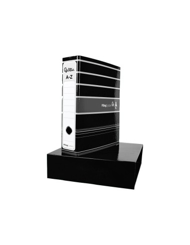 ARCH.PAL.LIDERPAPEL C.FORRADO DIN A4 NG.C/CAJA LOMO 80 MM FILING S