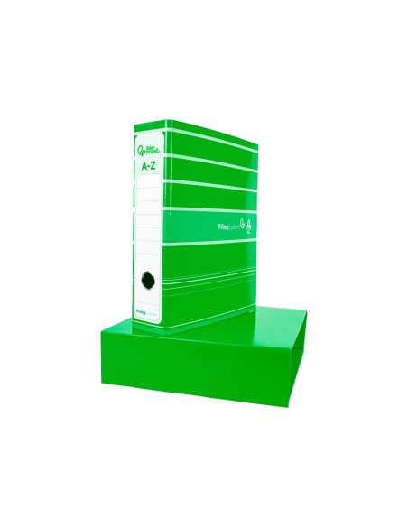 ARCH.PAL.LIDERPAPEL C.FORRADO DIN-A4 VER C/CAJA LOMO 80 MM FILING SYS